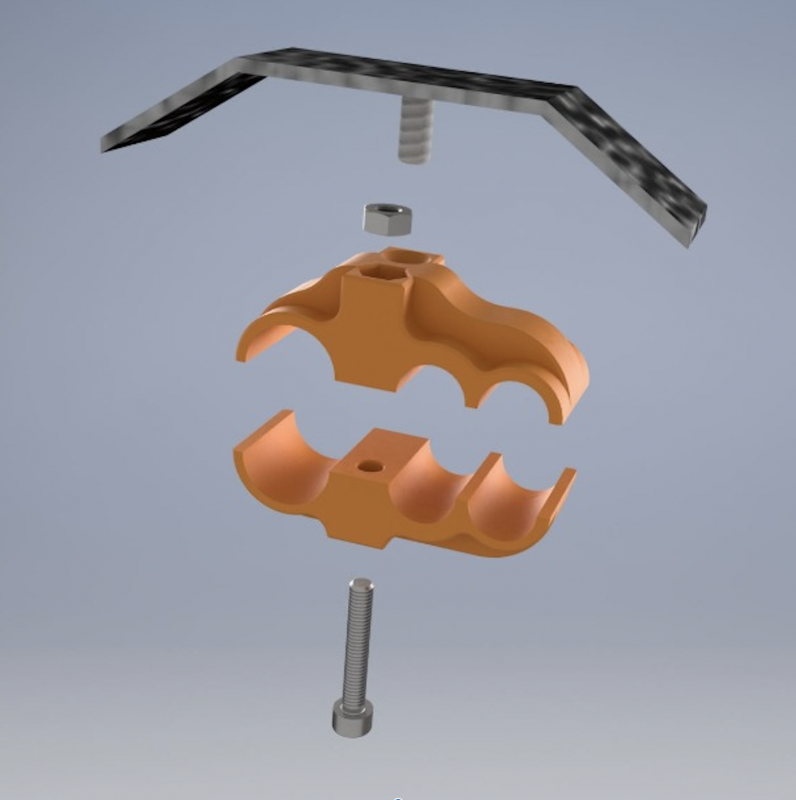 Halter für Benzinleitung Dash 6, 8, 10